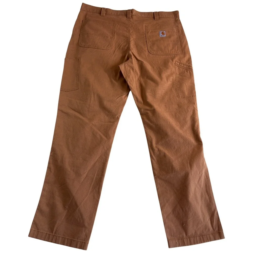 Carhartt Rugged Flex Relaxed Fit Utility Pants Men 42x34 (43x32.5) Brown Stretch